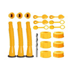 Gas Can Spout Kit Corrugated Nozzle & Spill-Proof Gaskets