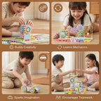 Gear Building Set Rotating Gears Up To 203 Pieces