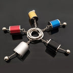 Gear Shift Keychain Authentic 6-Speed Zinc Alloy