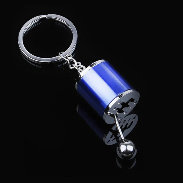 Gear Shift Keychain Authentic 6-Speed Zinc Alloy