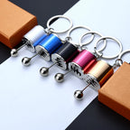 Gear Shift Keychain Authentic 6-Speed Zinc Alloy
