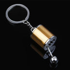 Gear Shift Keychain Authentic 6-Speed Zinc Alloy