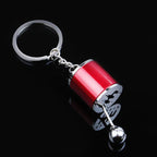 Gear Shift Keychain Authentic 6-Speed Zinc Alloy