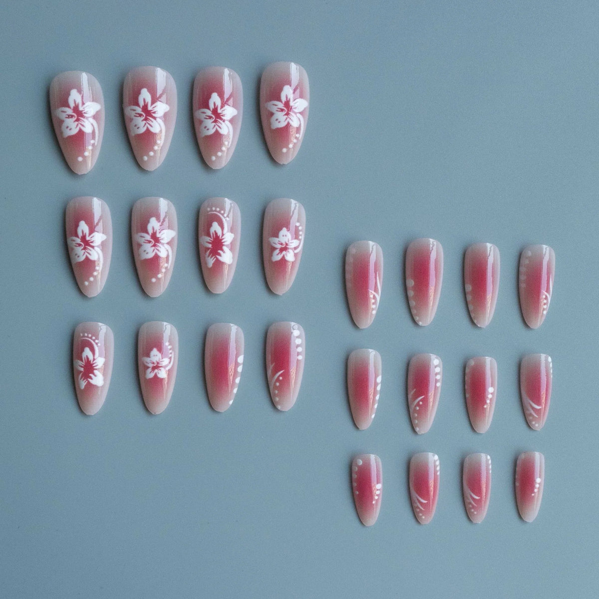 Gel Nail Art Kit Floral Designs Salon-Quality Non-Toxic