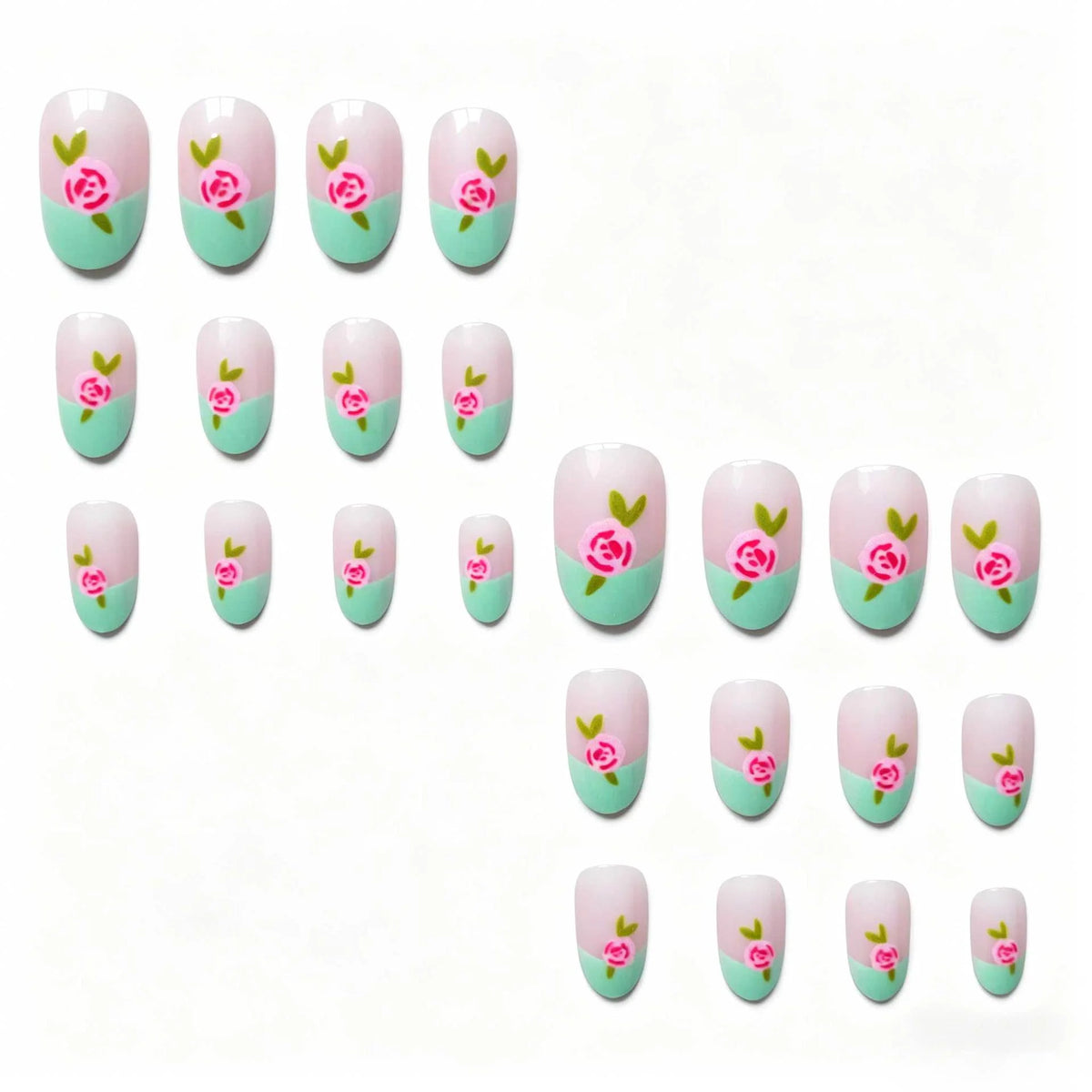 Gel Nail Art Kit Floral Designs UV Cure Non-Toxic