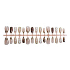 Gel Nail Art Set Floral & Metallic Long-Lasting Shine