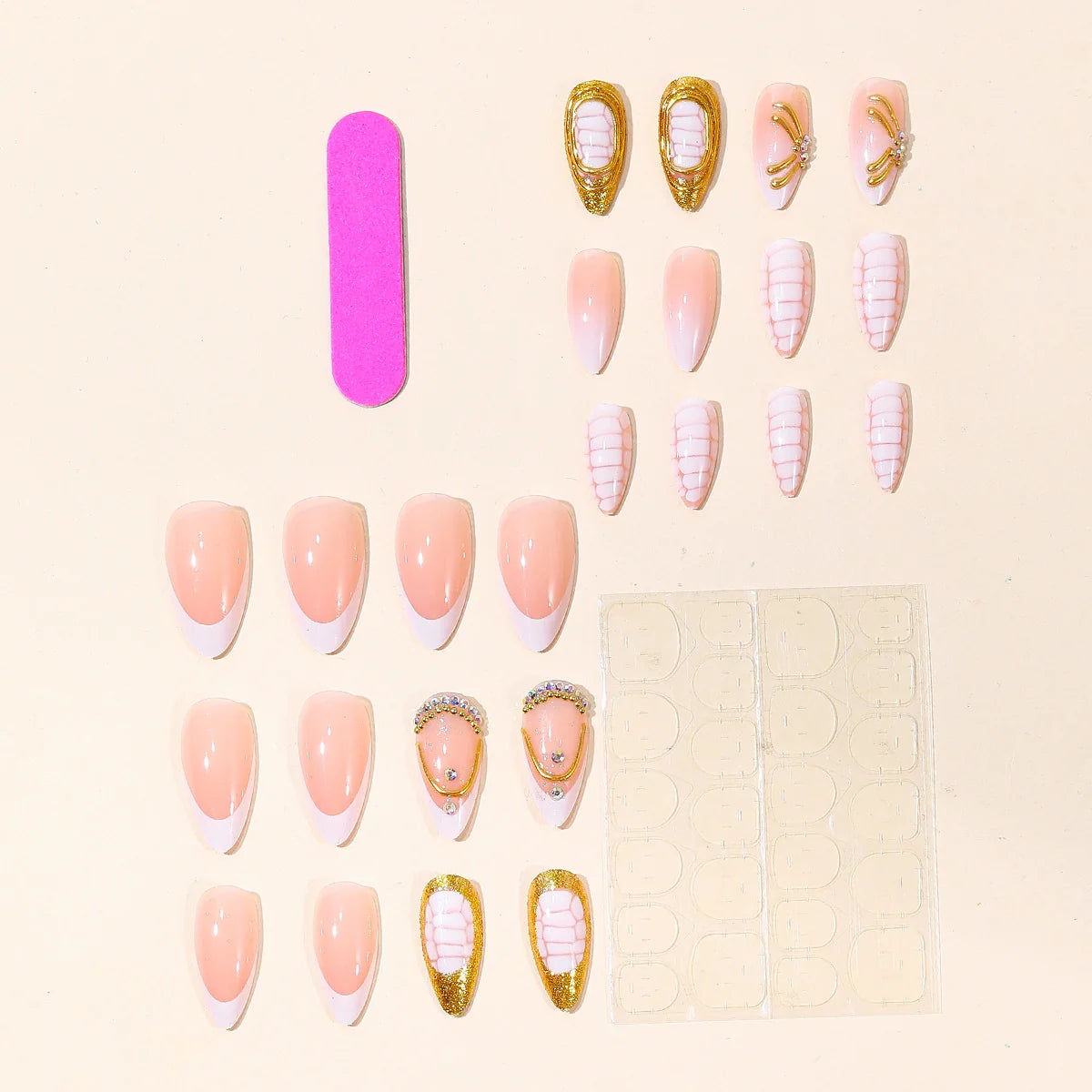 Gel Nail Art Set Glossy Long-Lasting & Chip-Resistant