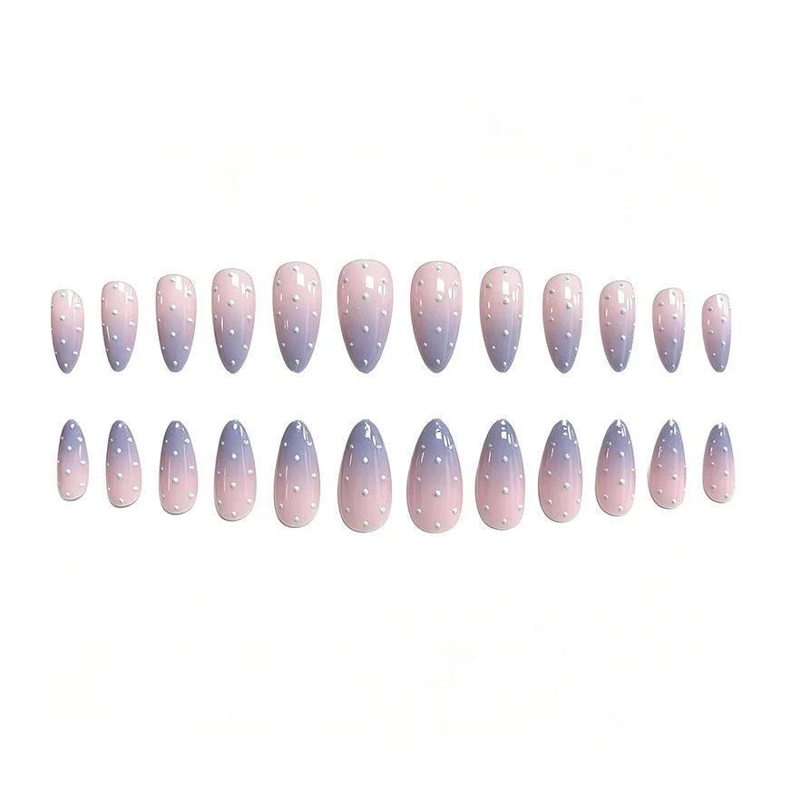 Gel Nail Art Set Long-Lasting Polka Dot