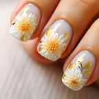 Gel Nail Enhancements Floral Art & Long-Lasting Wear