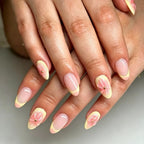 Gel Nail Enhancements Floral Design Long-Lasting Gel Finish