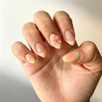 Gel Nail Enhancements Floral Design Long-Lasting Gel Finish