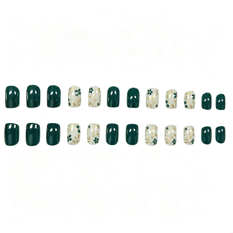Gel Nail Enhancements Floral Long-Lasting High-Gloss