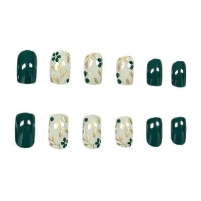 Gel Nail Enhancements Floral Long-Lasting High-Gloss