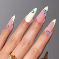 Gel Nail Enhancements Floral Pattern Long-Lasting Gloss