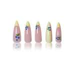Gel Nail Enhancements Floral Pattern Long-Lasting Gloss