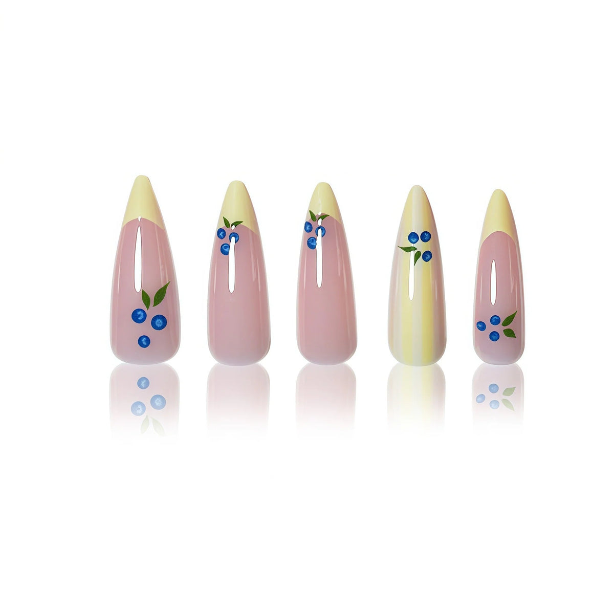 Gel Nail Enhancements Floral Pattern Long-Lasting Gloss