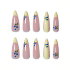 Gel Nail Enhancements Floral Pattern Long-Lasting Gloss