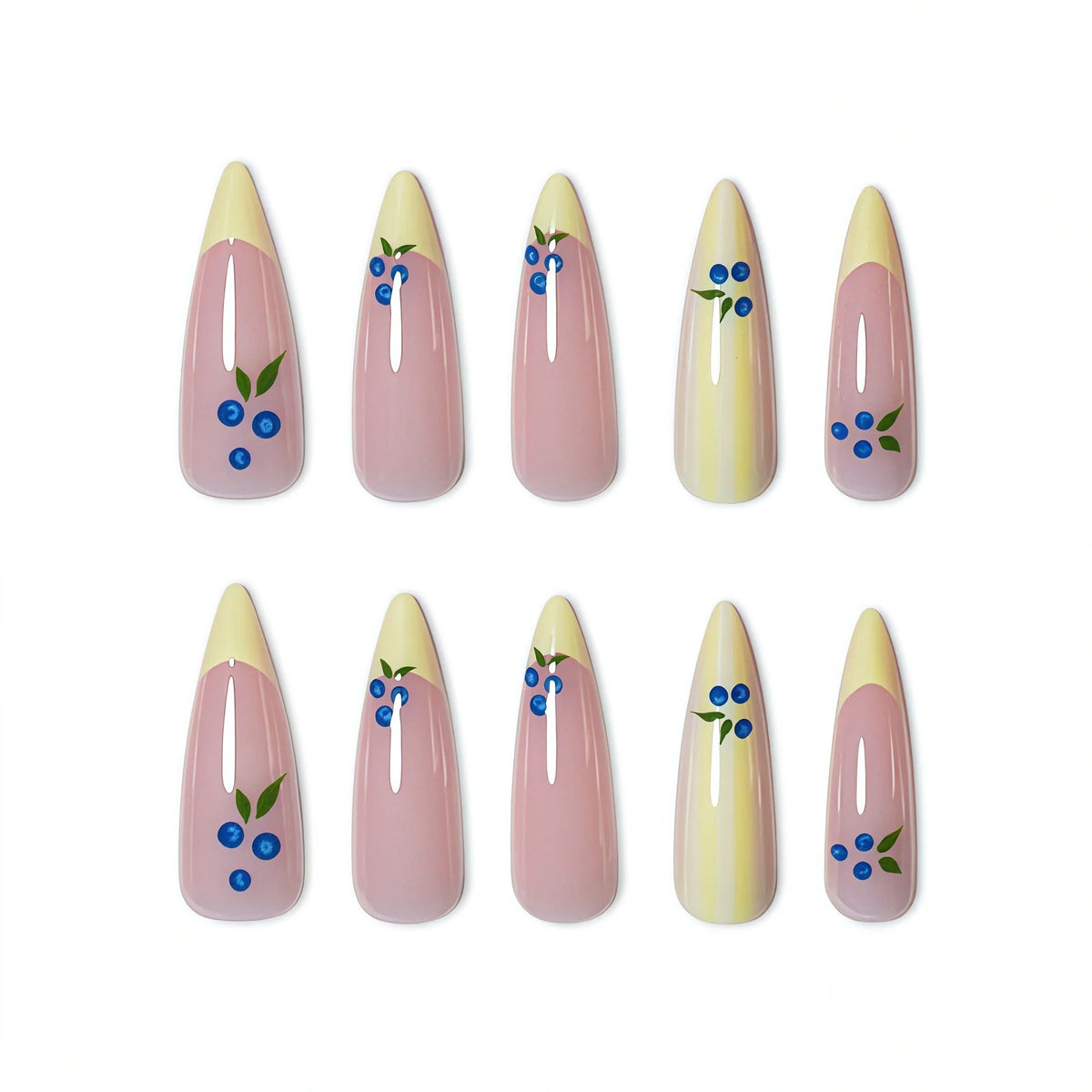 Gel Nail Enhancements Floral Pattern Long-Lasting Gloss