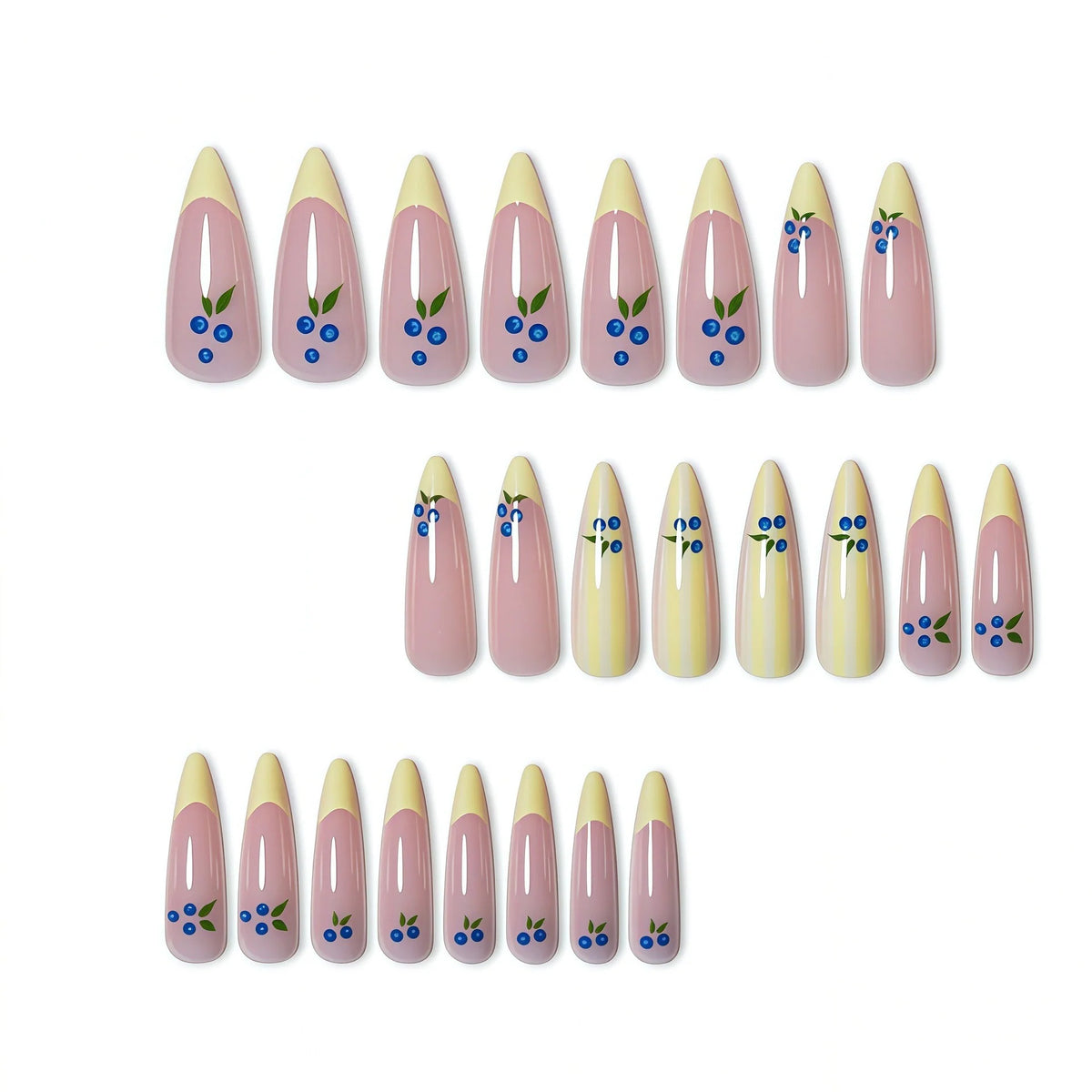 Gel Nail Enhancements Floral Pattern Long-Lasting Gloss