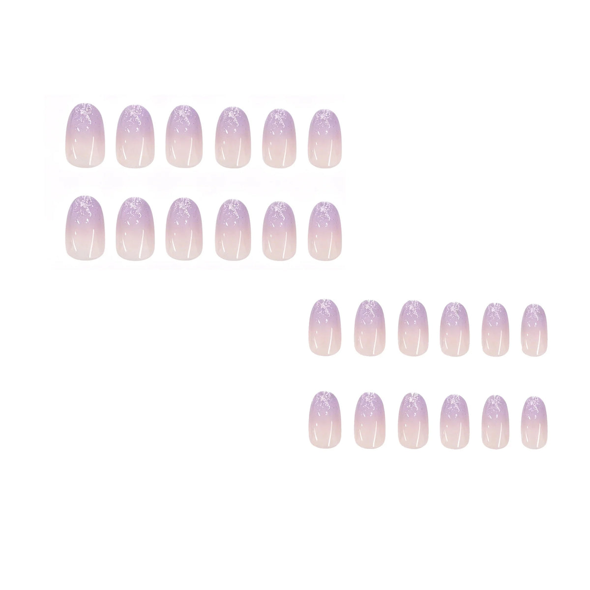 Gel Nail Enhancements Glossy Gradient Non-Toxic