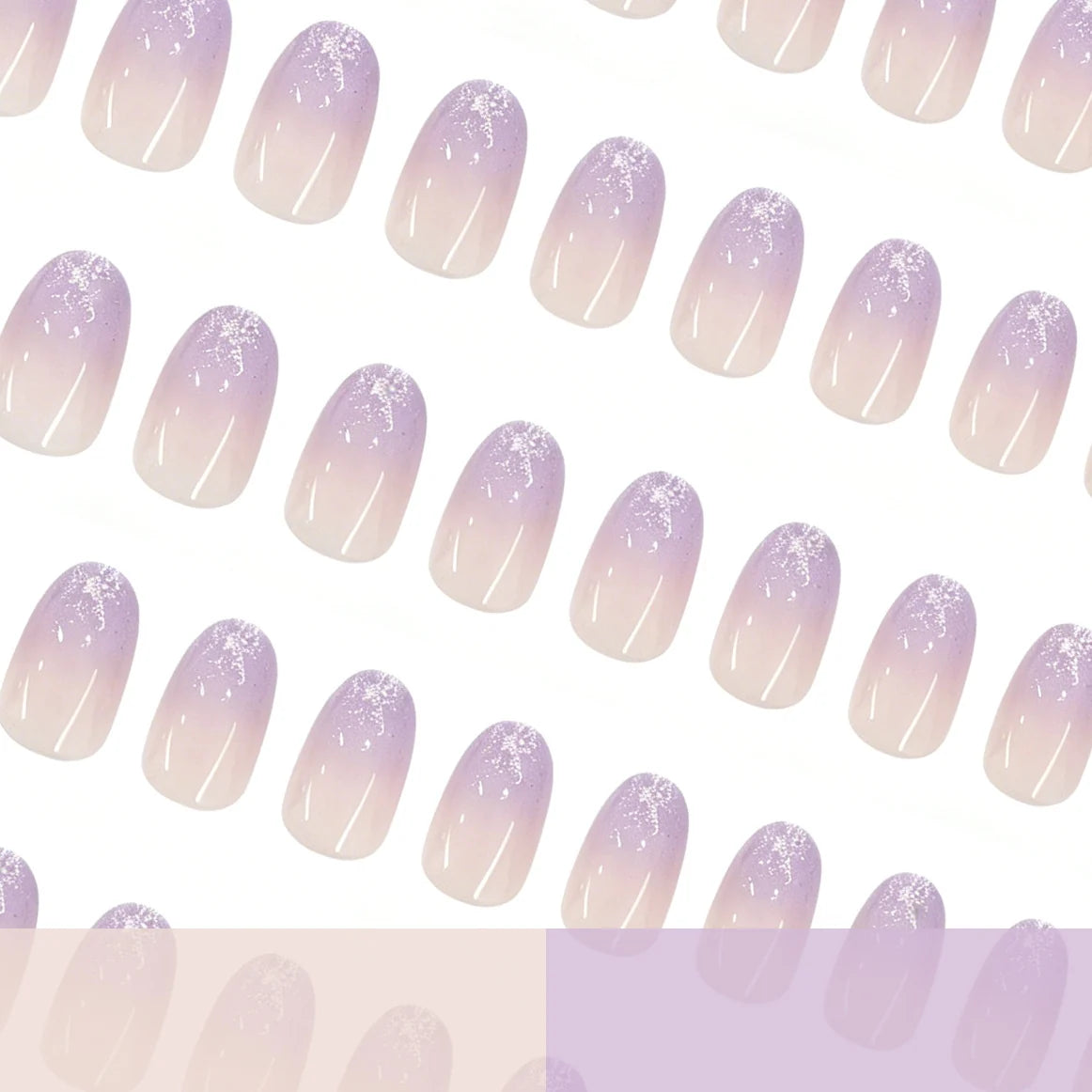 Gel Nail Enhancements Glossy Gradient Non-Toxic