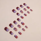 Gel Nail Enhancements Intricate Designs Ready To Apply