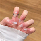 Gel Nail Enhancements Long-Lasting Floral Design