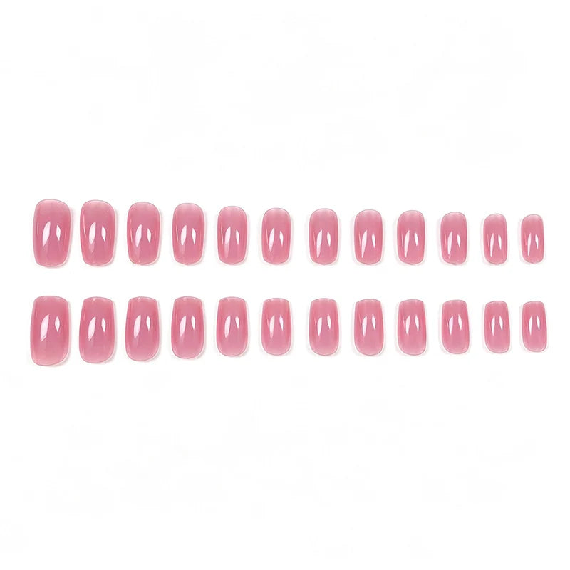 Gel Nail Enhancements Square Shape High-Gloss Chip-Resistant
