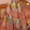 Gel Nail Extensions Floral & Artistic Pre-Shaped Self-Adhesive