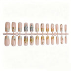 Gel Nail Extensions Floral & Artistic Pre-Shaped Self-Adhesive