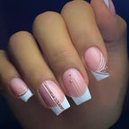 Gel Nail Extensions French Tip Durable & Flexible