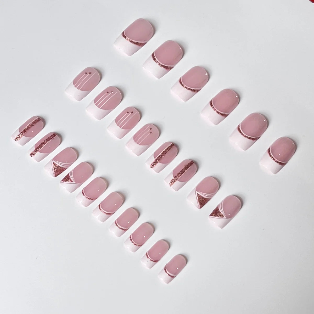 Gel Nail Extensions French Tip Durable & Flexible