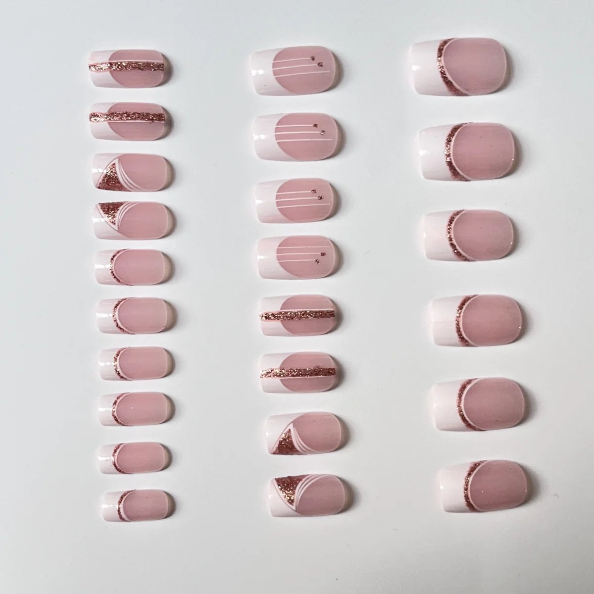 Gel Nail Extensions French Tip Durable & Flexible