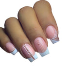 Gel Nail Extensions French Tip Durable & Flexible
