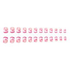 Gel Nail Extensions Heart Embellished Durable & Chip-Resistant