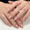 Gel Nail Set Almond Shape High-Gloss 30-Piece