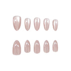 Gel Nail Set Almond Shape High-Gloss 30-Piece