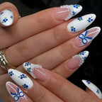Gel Nail Set Floral Designs Long-Lasting Wear