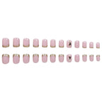 Gel Nail Set Glossy 3D Christmas Tree 24 Piece