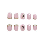 Gel Nail Set Glossy 3D Christmas Tree 24 Piece