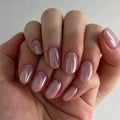 Gel Nail Set Glossy Blue Long Lasting