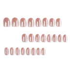 Gel Nail Set Glossy Blue Long Lasting