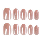 Gel Nail Set Glossy Blue Long Lasting
