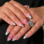Gel Nail Tips Floral Design Long-Lasting
