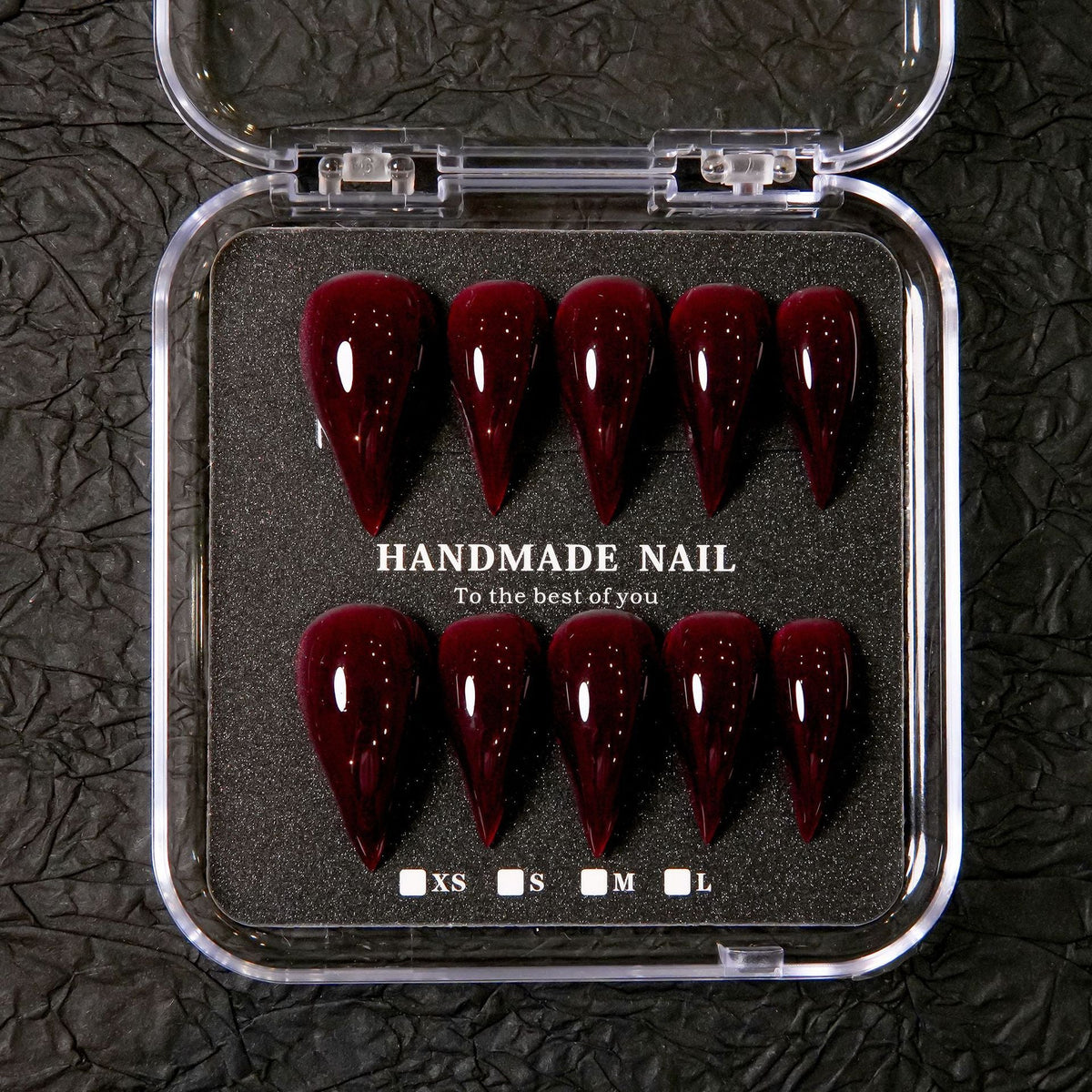 Gel Nail Tips Pointed Stiletto Handcrafted
