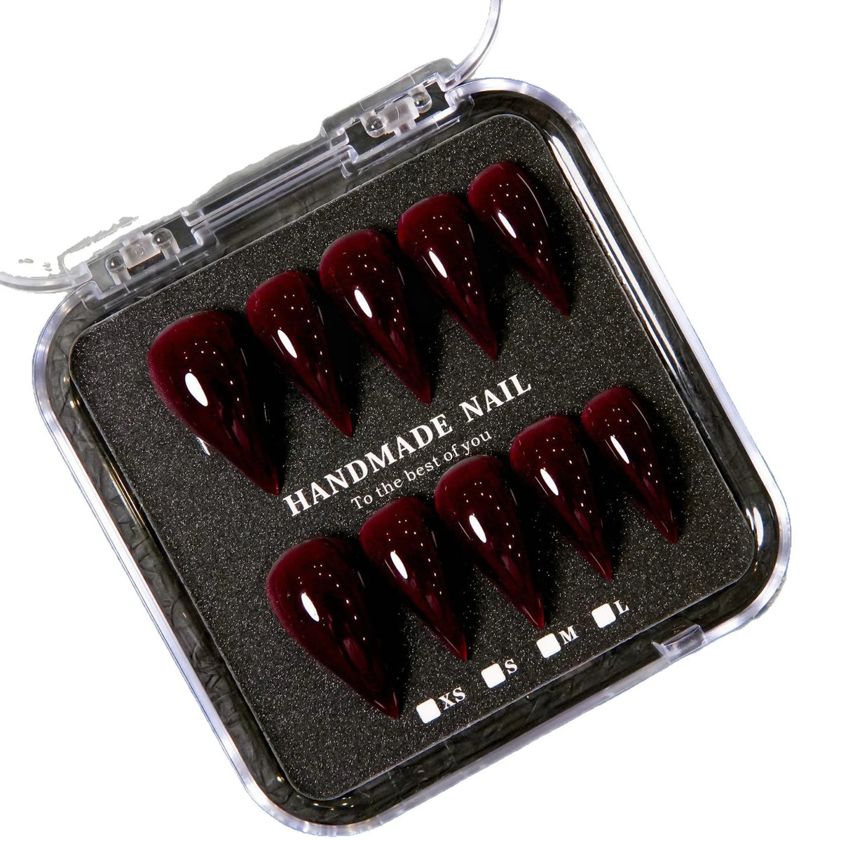 Gel Nail Tips Pointed Stiletto Handcrafted