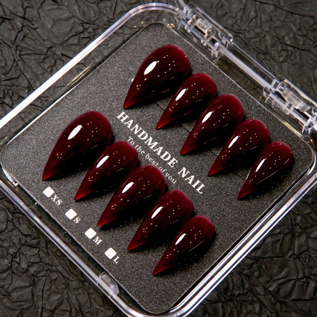 Gel Nail Tips Pointed Stiletto Handcrafted