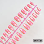 Gel Nail Tips Pre-Shaped Lightweight Long-Lasting Set of 24