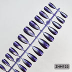 Gel Nail Tips Pre-Shaped Lightweight Long-Lasting Set of 24