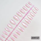Gel Nail Tips Pre-Shaped Lightweight Long-Lasting Set of 24